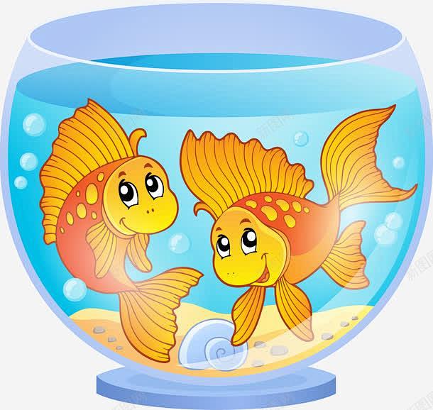 金魚與魚缸的藍(lán)色詩篇